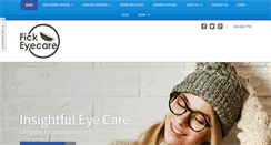 Desktop Screenshot of fickeyecare.com